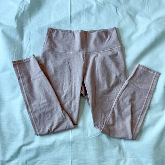 Womens Fabletics High-Waisted Heathered 7/8 Legging in Rosebloom Heather Size L - Picture 8 of 9